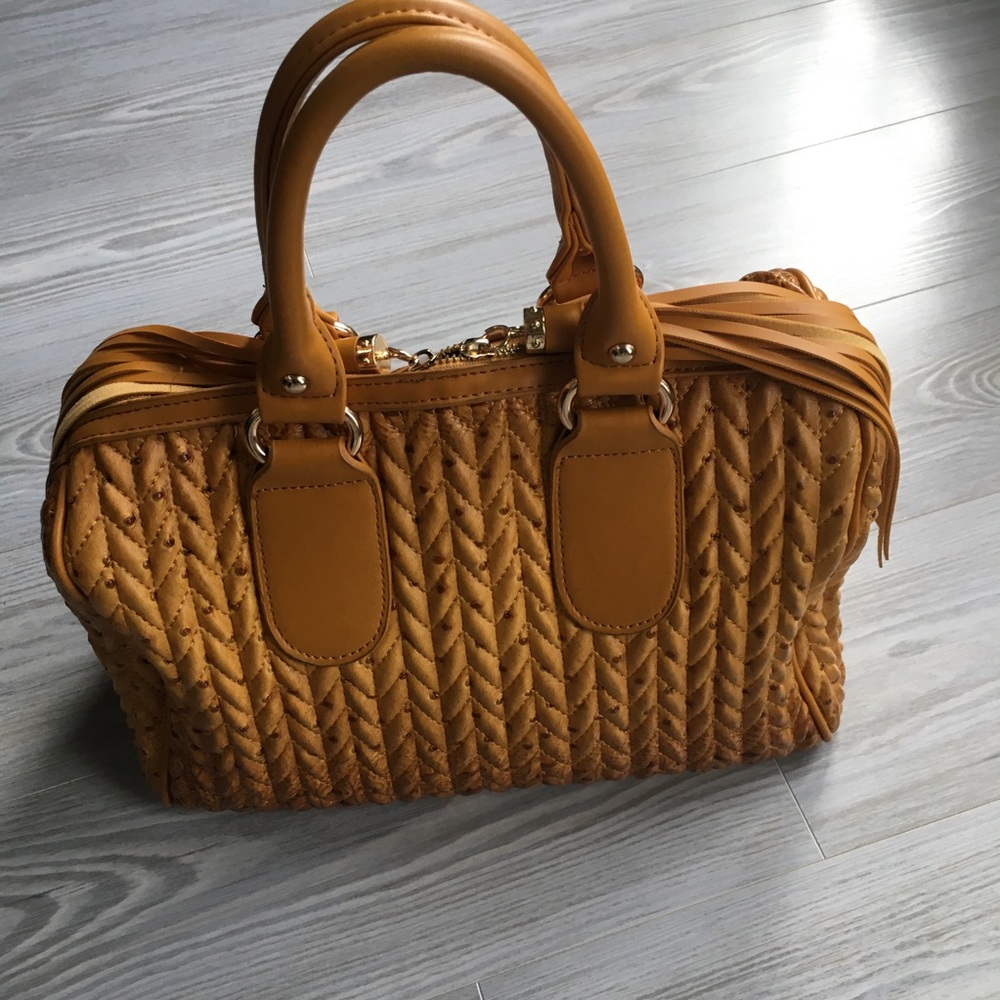 Sassy Jones Ostrich Faux Leather